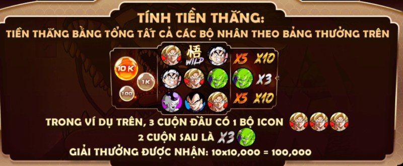 Tính Tiền Thưởng Khi Chơi Dragon Ball