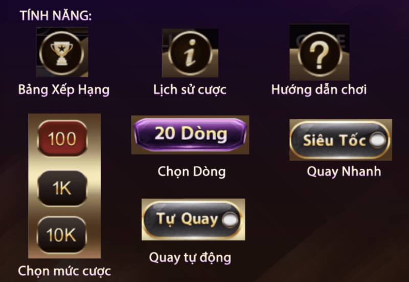 Tính năng đặc biệt trong game Kim Cương Sunwin