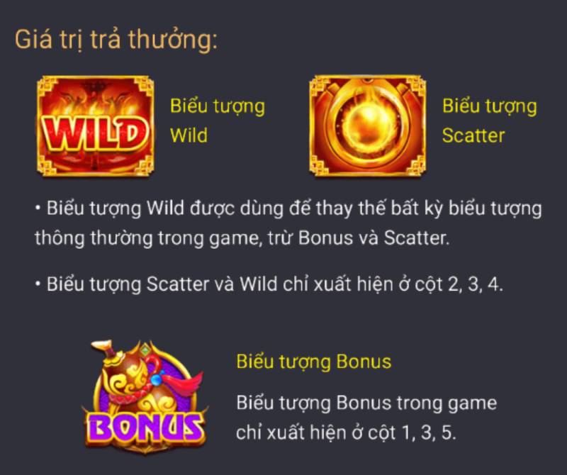 Wild, Scatter và Bonus Tây Du Thần Ký